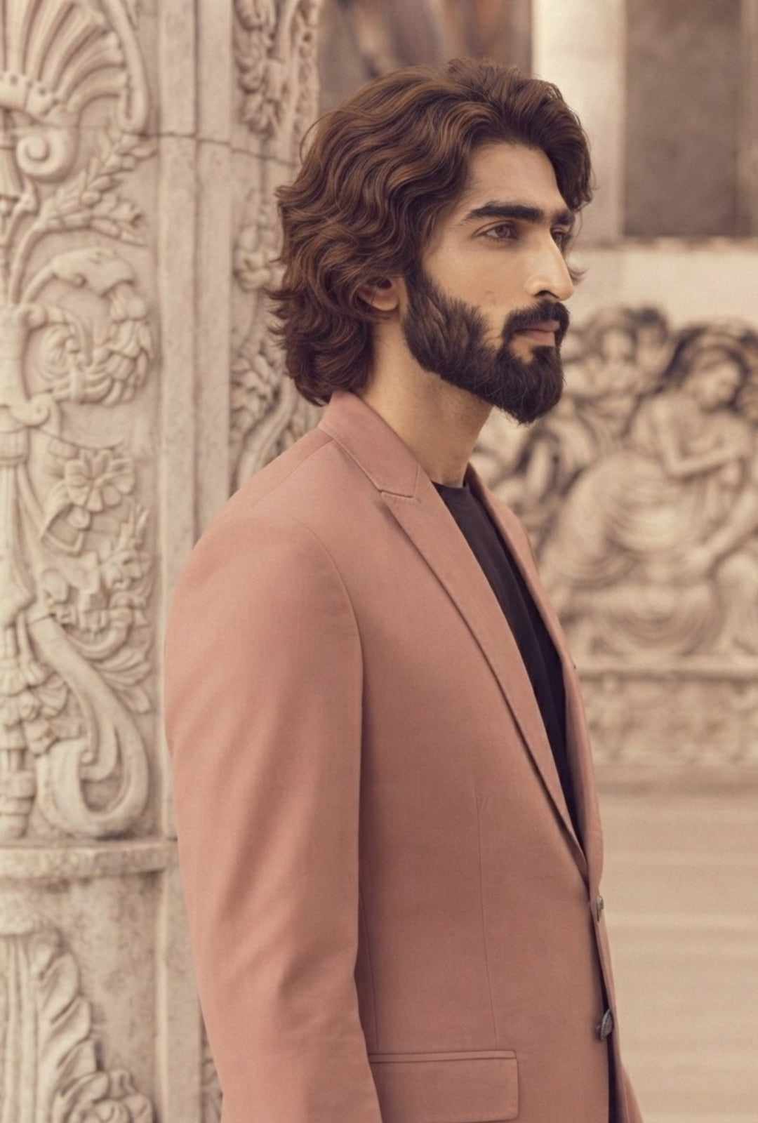 Peach Tropical Suiting 2-Piece Suit