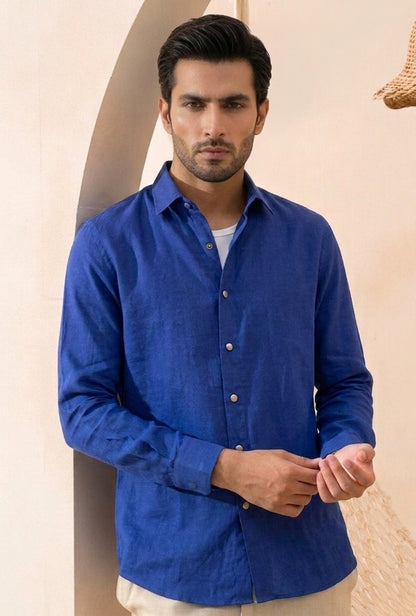 Cotton – Navy Blue Shirt