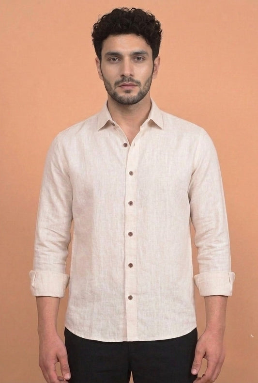 Cotton Linen – Ivory Shirt